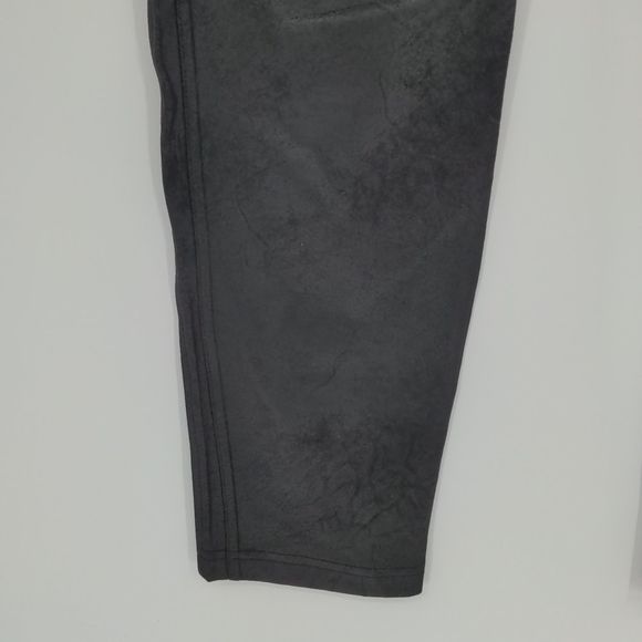 Free People Women's Midnight Vegan Suede Skinny Pants Size Large Pull On Legging - Picture 13 of 15